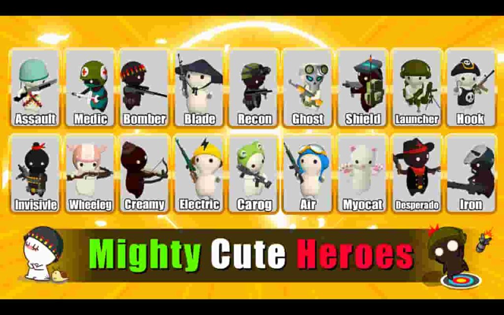 MilkChoco MOD APK Might Cute heroes