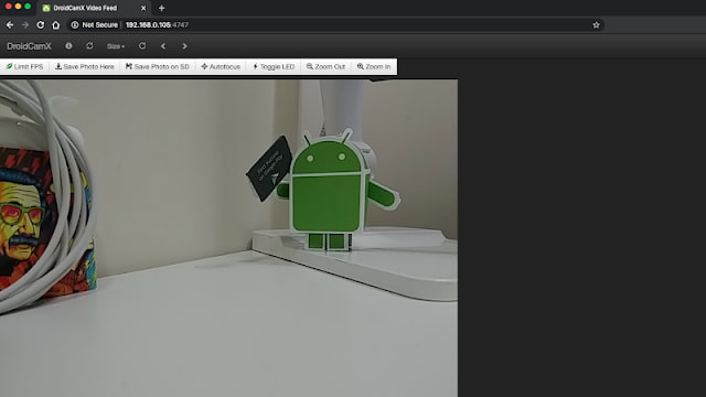 DroidCamX Wireless Webcam Pro APK Connexion Web