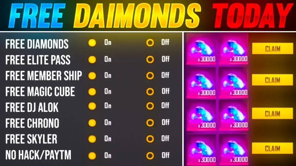 Free Fire Unlimited Diamond MOD Menu APK 💎