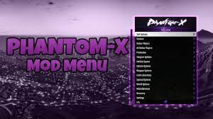 Menu MOD Phantom x Apk (GTA 5)